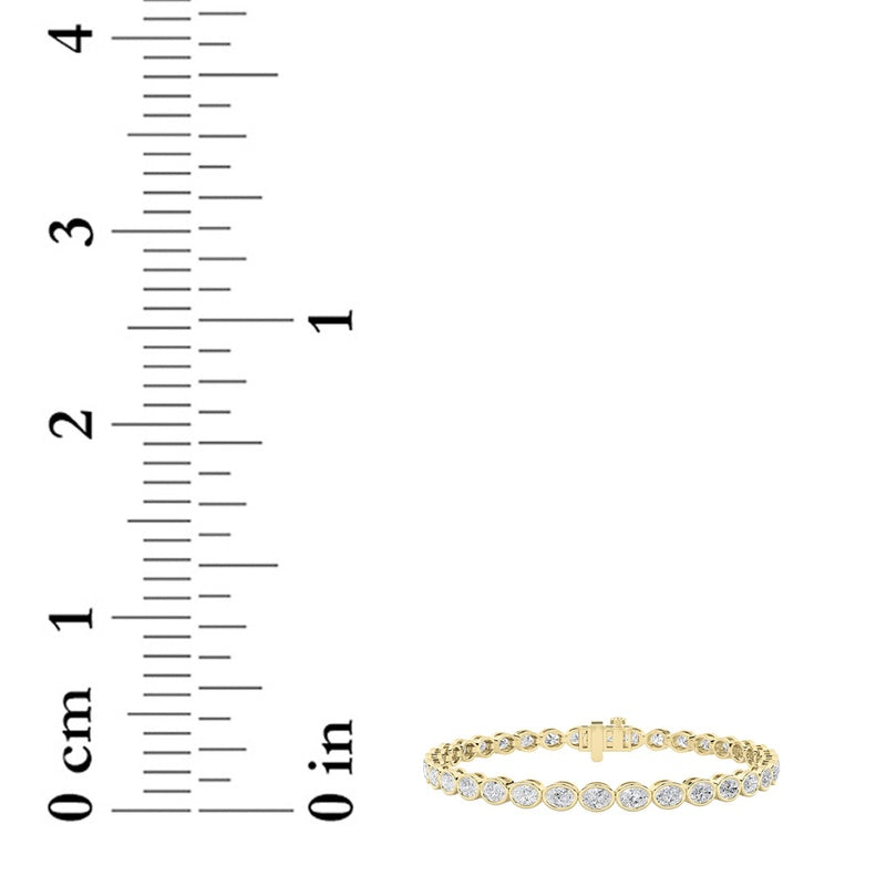 14K White Gold Bracelet KJ01856B.OV-5-21F