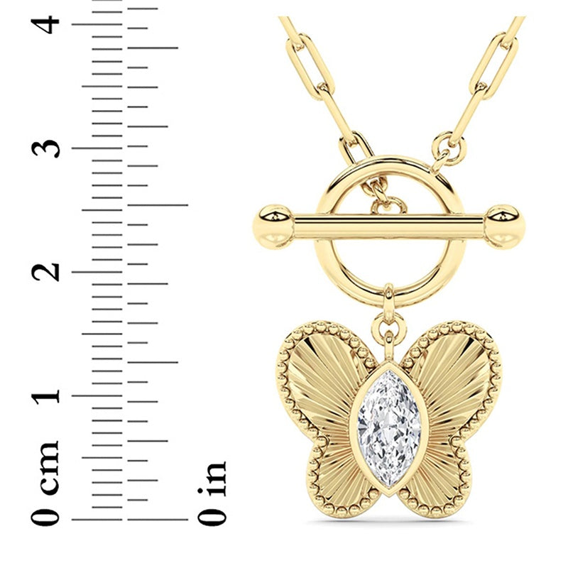 14K White Gold Necklace KJ03159N.MQ-1-21F
