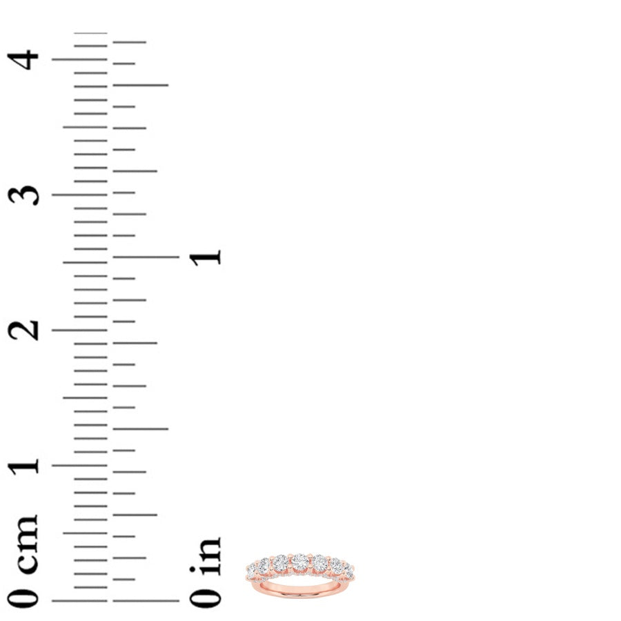 1CTW Round Shaped Lab Grown Diamond (F/VS) Accented Double Halo Set of Band and Ring in 14K Gold