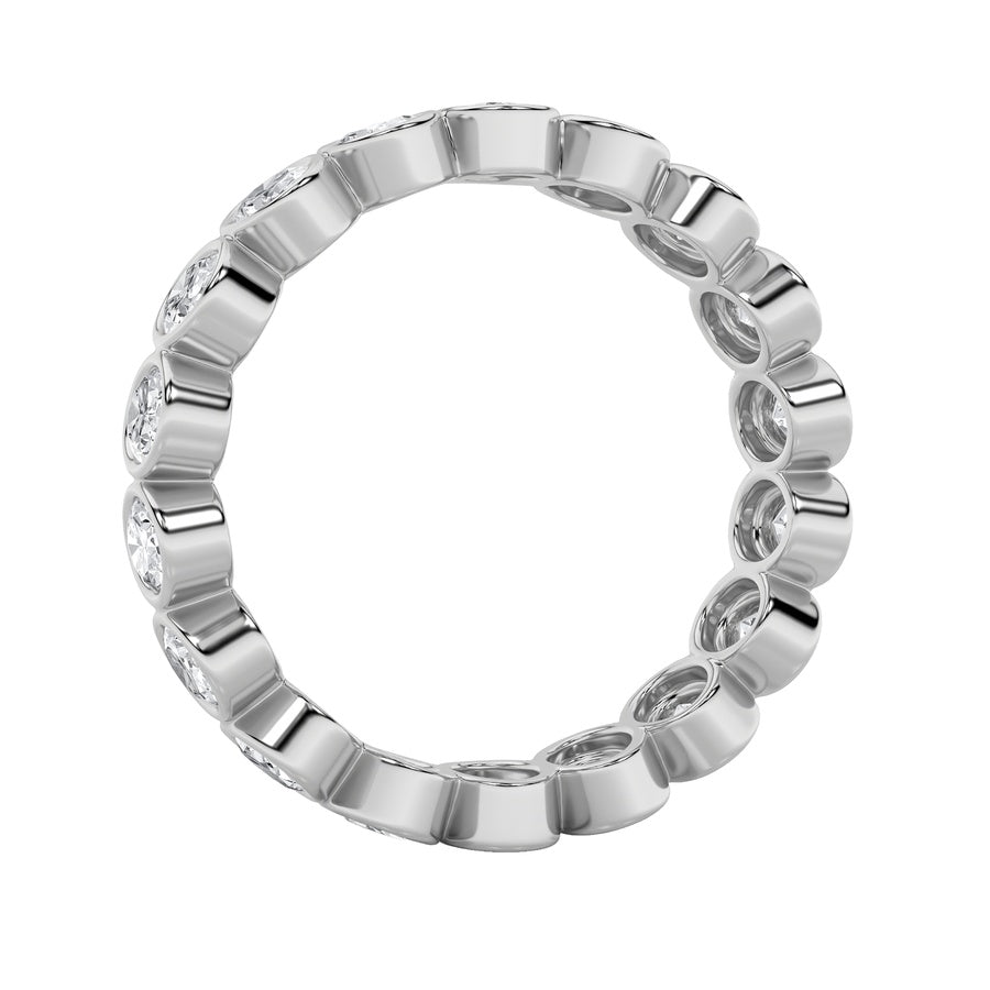 2.75CTW Round Shaped Lab Grown Diamond (F/VS) Eternity Band Ring in 14K Gold