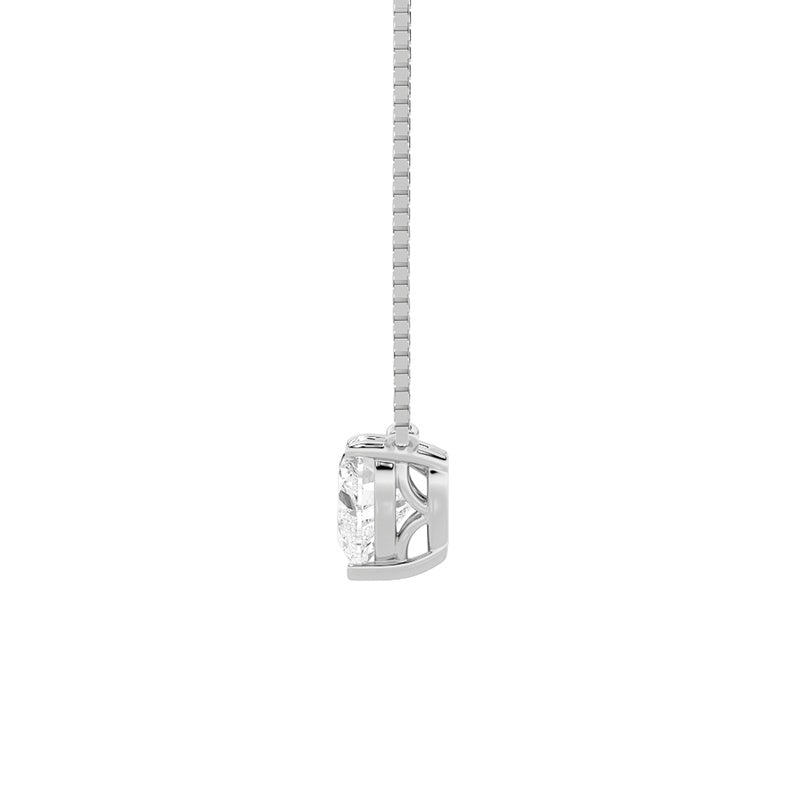 1CTW Heart Shaped Lab Grown Diamond (F/VS) Heart Shaped Necklace in 14K Gold