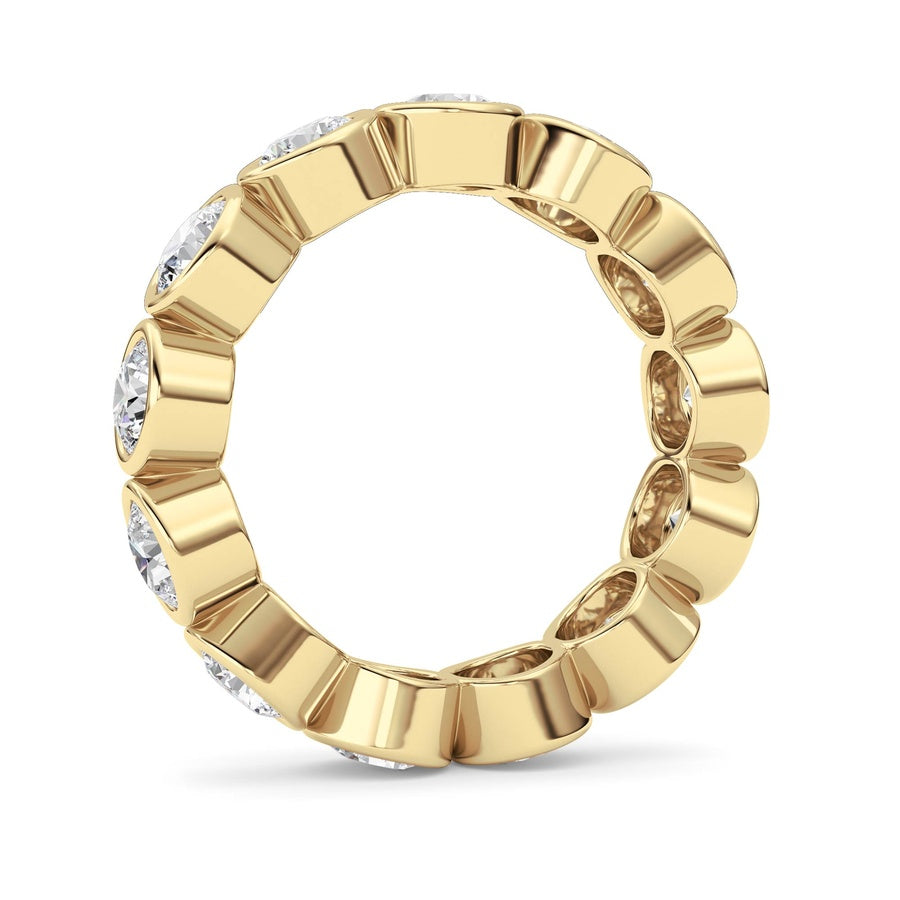 3.2CTW Round Shaped Lab Grown Diamond (F/VS) Eternity Band Ring in 14K Gold