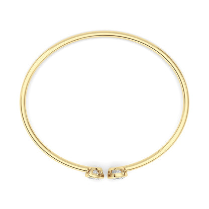 2CTW Oval Shaped Lab Grown Diamond (F/VS) Bracelet in 14K White Gold