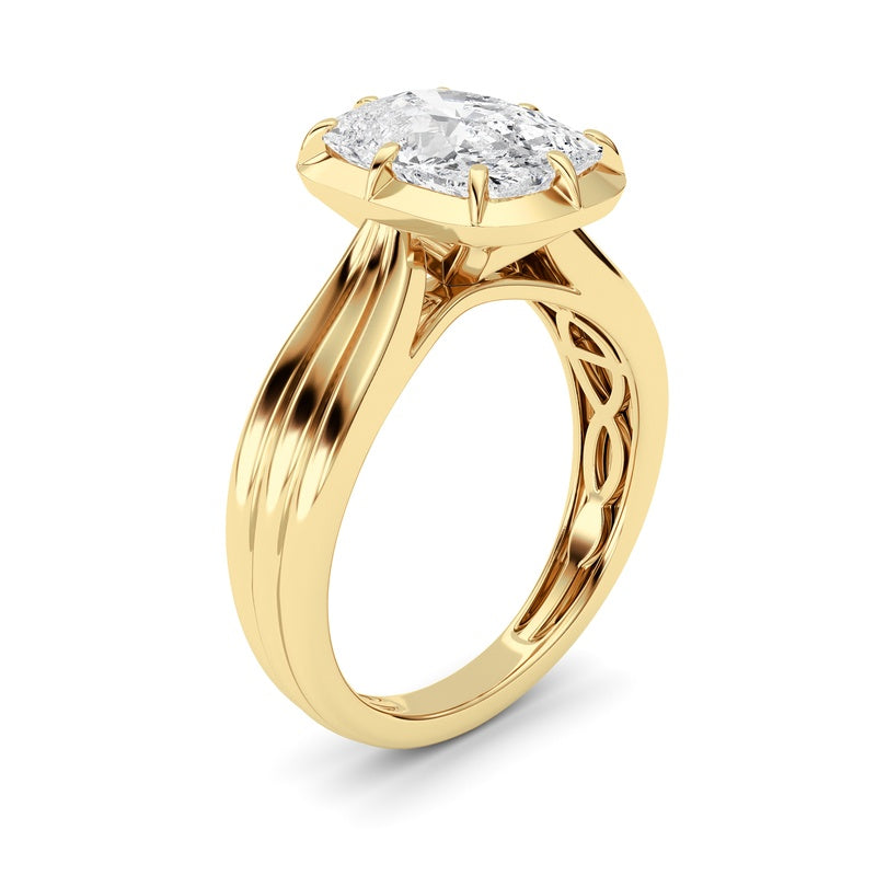 14K White Gold Ring KJ02491R.CE-3-21F