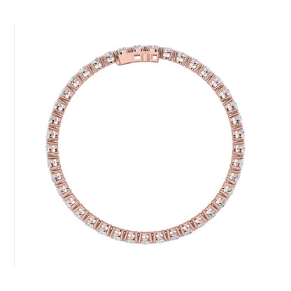 13CTW Round Shaped Lab Grown Diamond (F/VS) Classic Tennis Bracelet in 14K Gold