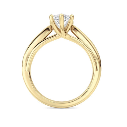 2CTW Marquise Shaped Lab Grown Diamond (F/VS) Ring in 14K White Gold