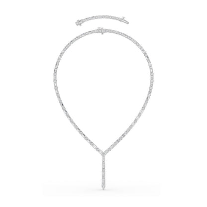 28Cttw Mix Shaped Lab Grown Diamond Necklace in 14K Gold (F/VS)