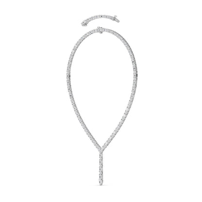 28Cttw Mix Shaped Lab Grown Diamond Necklace in 14K Gold (F/VS)