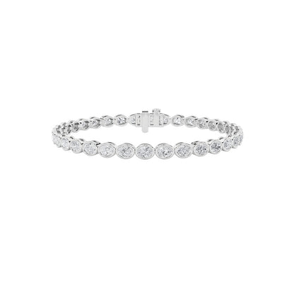 14K White Gold Bracelet KJ01856B.OV-5-21F
