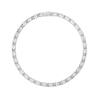 14K White Gold Bracelet KJ01856B.OV-5-21F