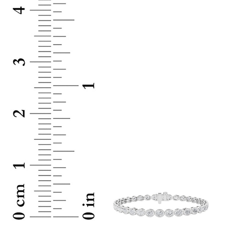 14K White Gold Bracelet KJ01856B.OV-5-21F