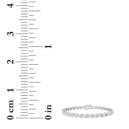 14K White Gold Bracelet KJ01856B.OV-5-21F