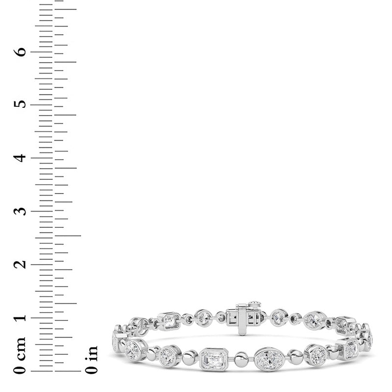 14K White Gold Bracelet KJ03210B.MX-5-21F