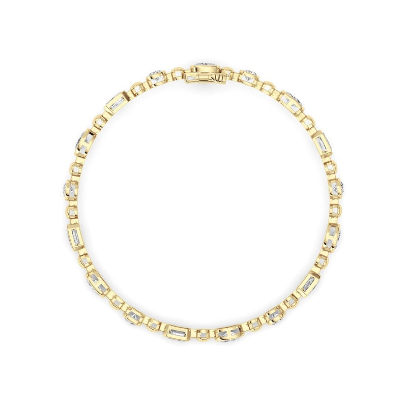14K White Gold Bracelet KJ03210B.MX-5-21F