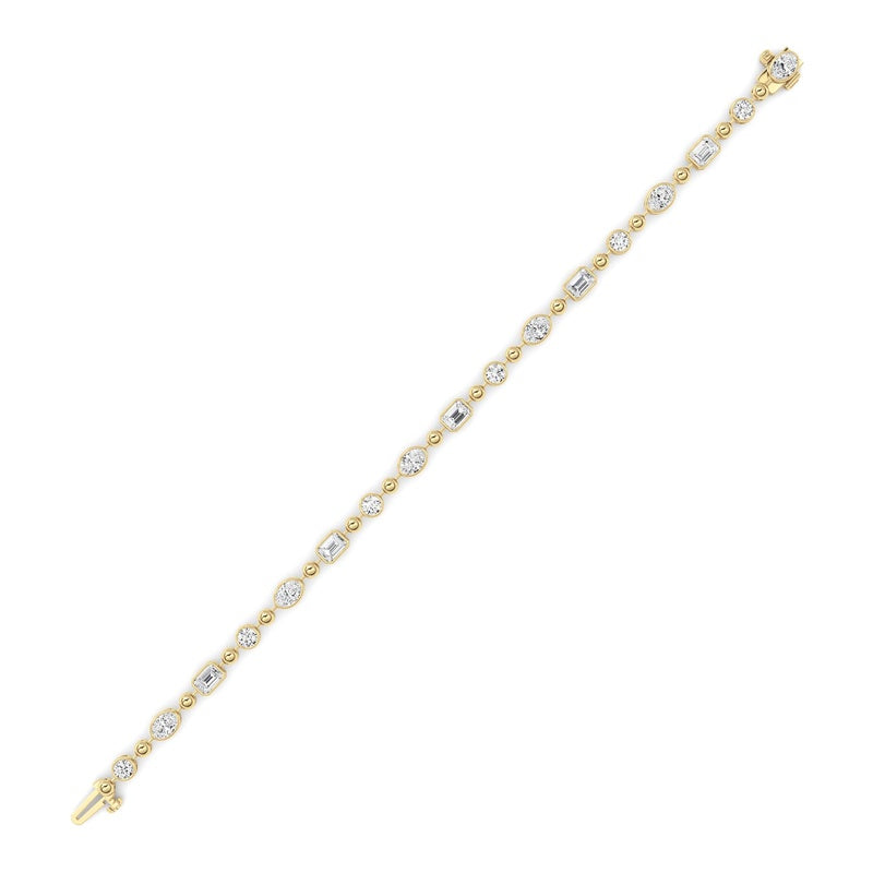 14K White Gold Bracelet KJ03210B.MX-5-21F