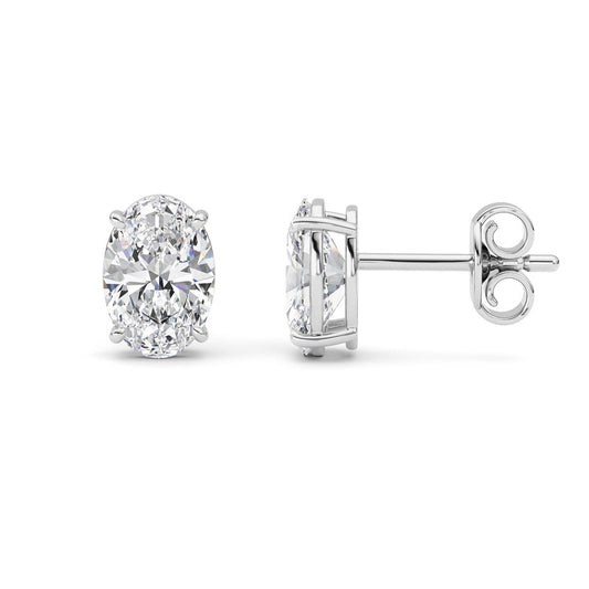 14K White Gold Earring KJ00206E.OV-4-21F