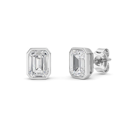 14K White Gold Earring KJ40039E.EM-2-21F
