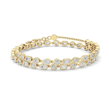 10CTW Pear Shaped Lab Grown Diamond (F/VS) Necklace in 14K Gold
