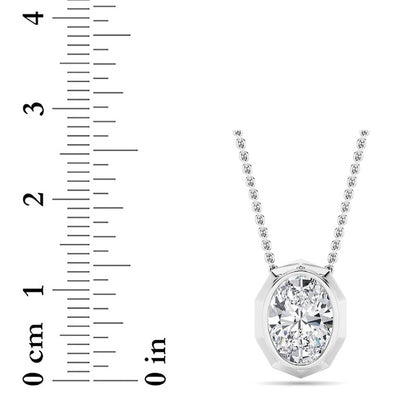 14K White Gold Necklace KJ03047P.OV-2-21F