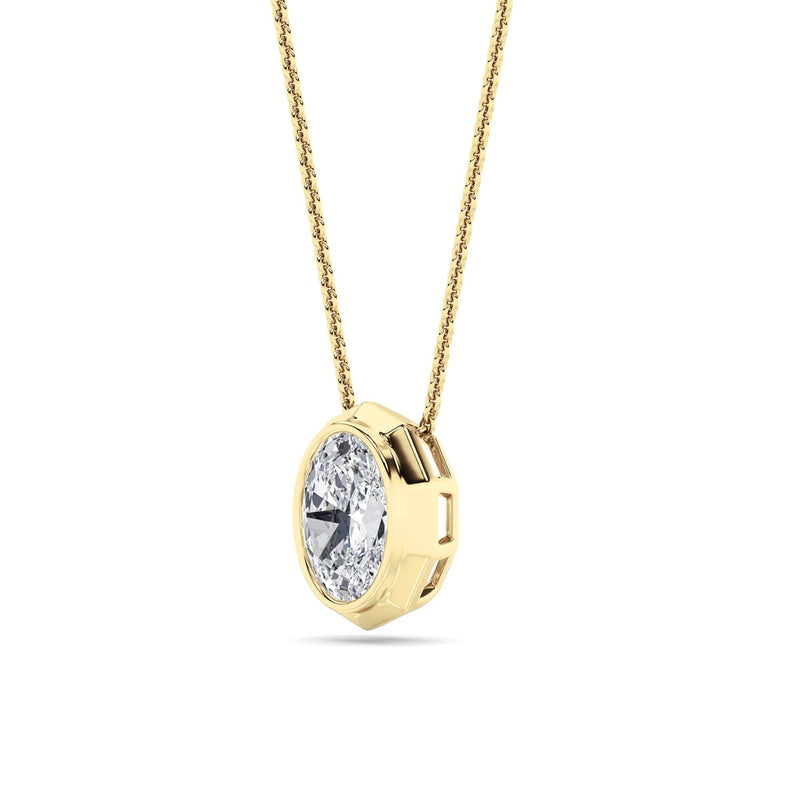 14K White Gold Necklace KJ03047P.OV-2-21F