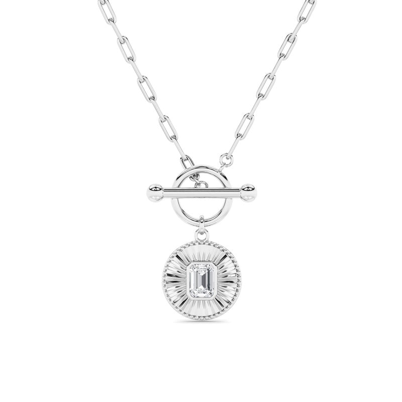 14K White Gold Necklace KJ03159N.EM-1-21F