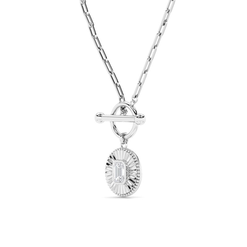 14K White Gold Necklace KJ03159N.EM-1-21F