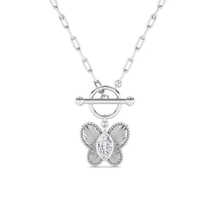 14K White Gold Necklace KJ03159N.MQ-1-21F