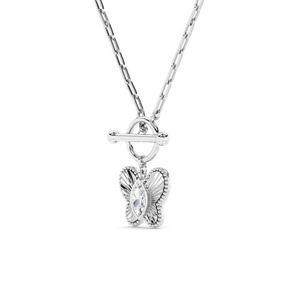 14K White Gold Necklace KJ03159N.MQ-1-21F