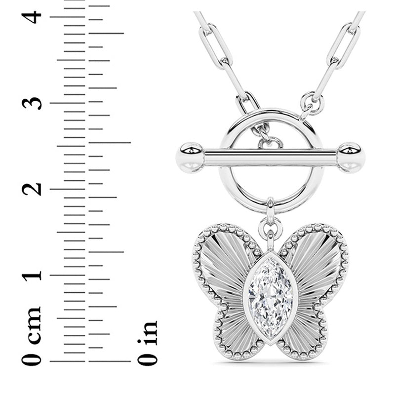 14K White Gold Necklace KJ03159N.MQ-1-21F