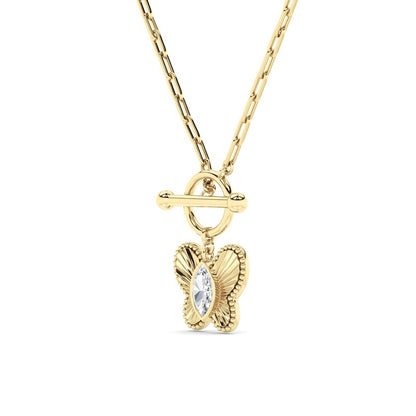 14K White Gold Necklace KJ03159N.MQ-1-21F