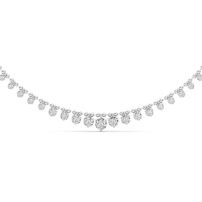 14K White Gold Necklace KJ03213N.RD-7-21F