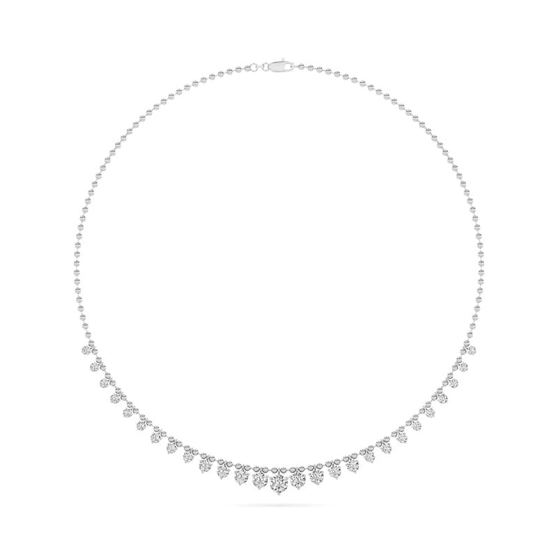 14K White Gold Necklace KJ03213N.RD-7-21F