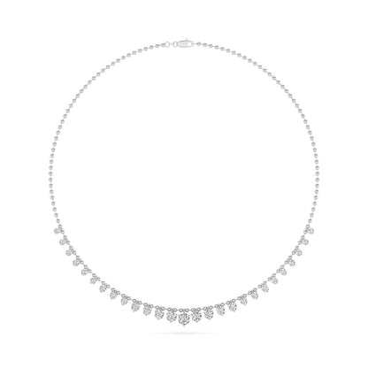 14K White Gold Necklace KJ03213N.RD-7-21F