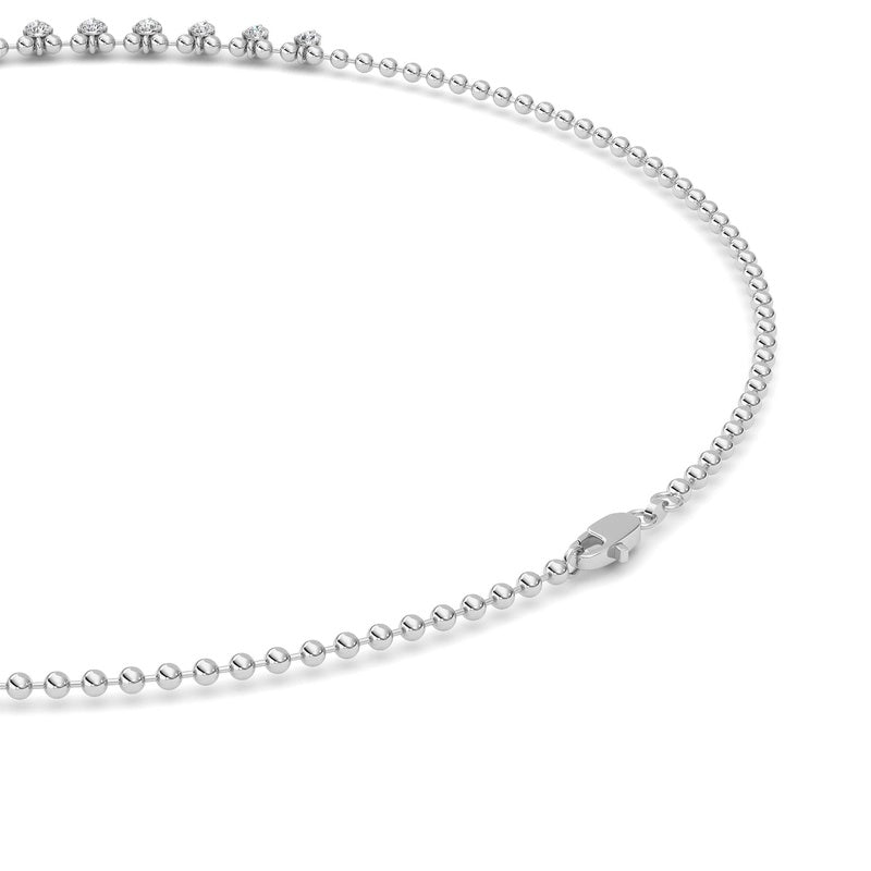 14K White Gold Necklace KJ03213N.RD-7-21F
