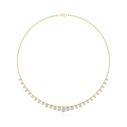 14K White Gold Necklace KJ03213N.RD-7-21F
