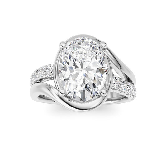 14K White Gold Ring KJ00750R.OV-3-21F