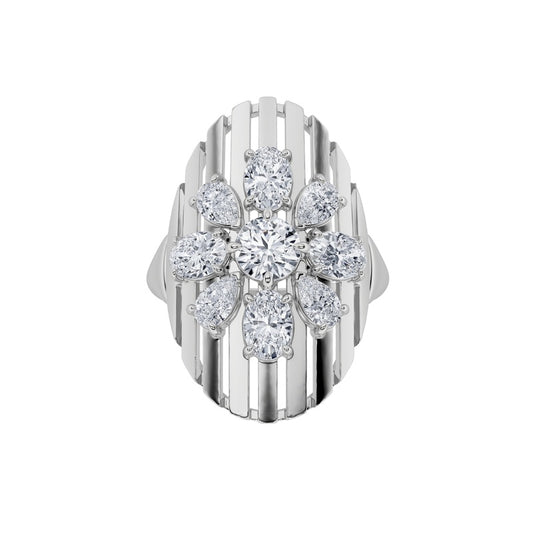 14K White Gold Ring KJ01893R.RD-2-21F