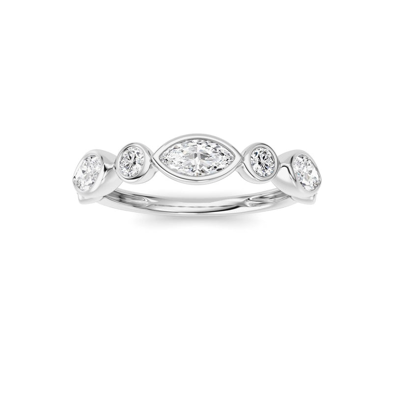 14K White Gold Ring KJ02348R.MQ-1-21F