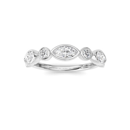 14K White Gold Ring KJ02348R.MQ-1-21F
