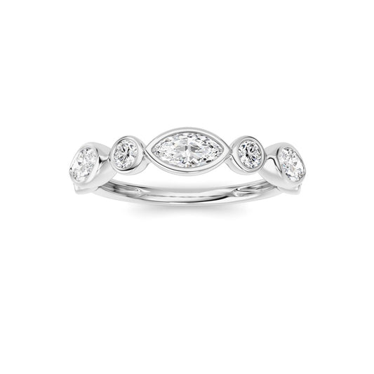 14K White Gold Ring KJ02348R.MQ-1-21F