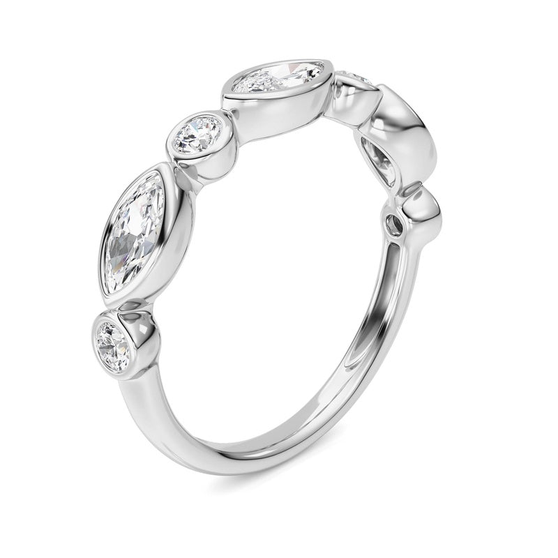 14K White Gold Ring KJ02348R.MQ-1-21F