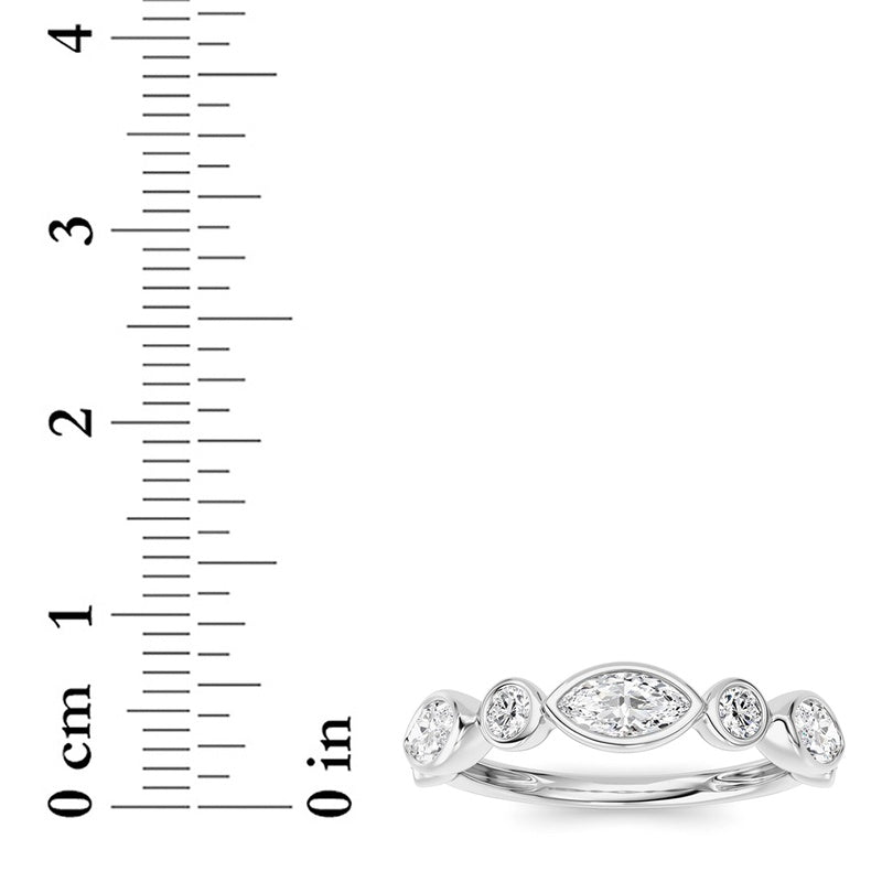 14K White Gold Ring KJ02348R.MQ-1-21F