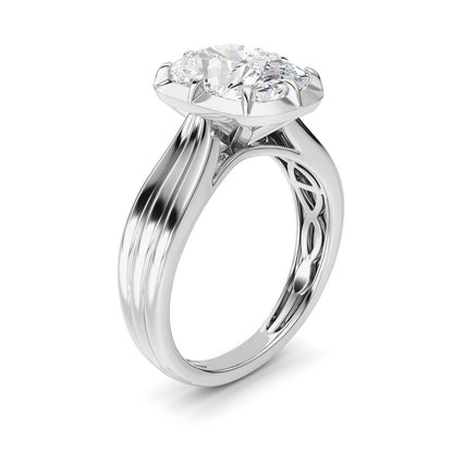 14K White Gold Ring KJ02491R.CE-3-21F