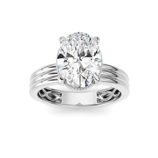 14K White Gold Ring KJ02492R.OV-2-21F