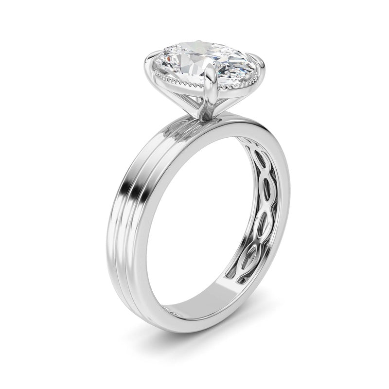 14K White Gold Ring KJ02492R.OV-2-21F