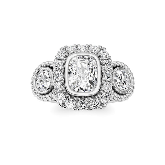 14K White Gold Ring KJ02705R.CE-2-21F