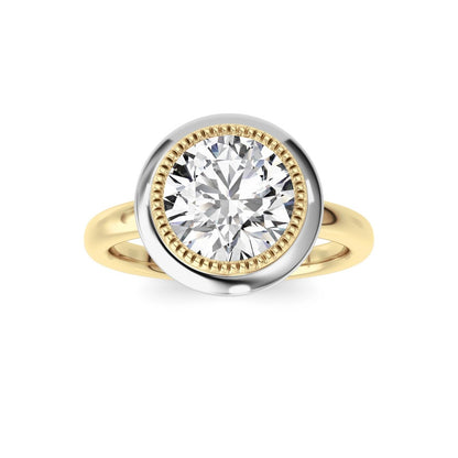 14K Yellow Gold, 14K White Gold Ring KJ03074R.RD-2-26F