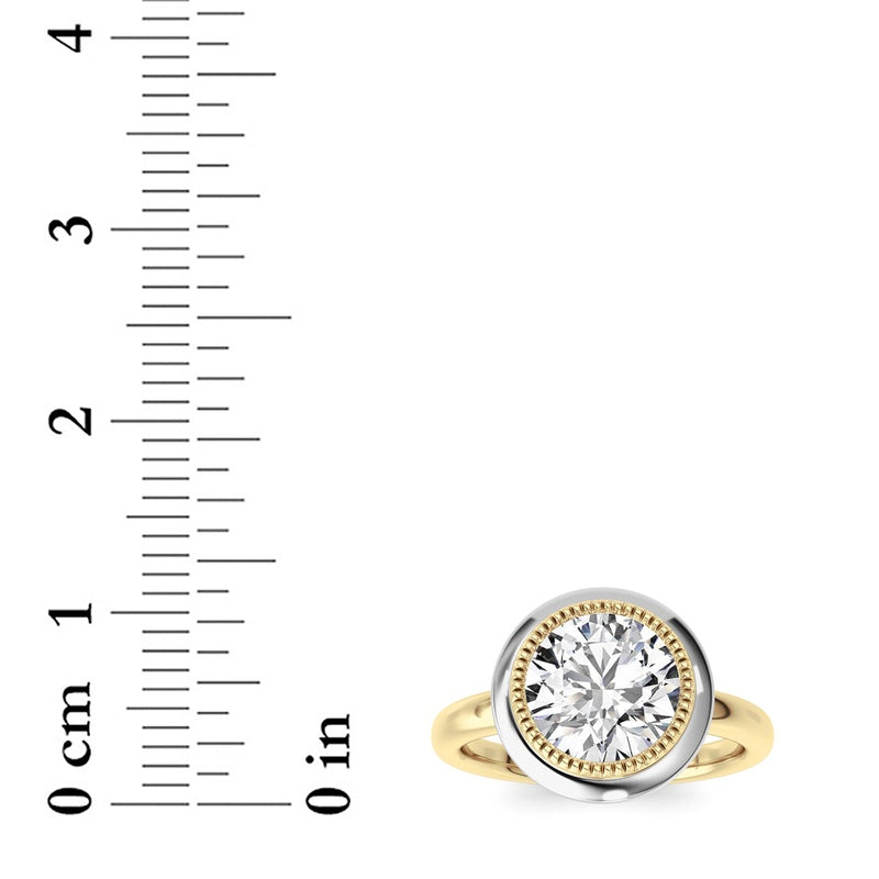 14K Yellow Gold, 14K White Gold Ring KJ03074R.RD-2-26F