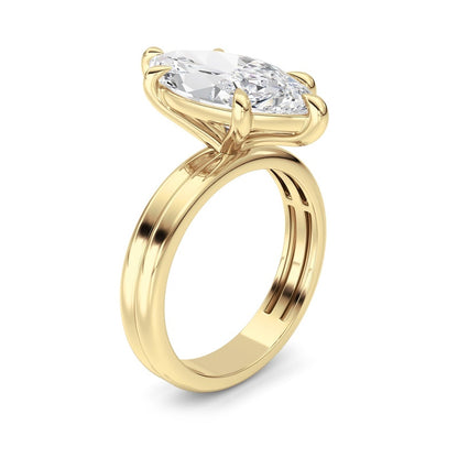 14K White Gold Ring KJ03302R.MQ-4-21F