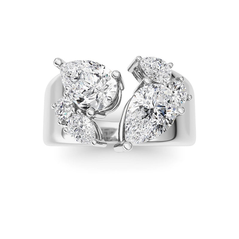 14K White Gold Ring KJ03307R.PS-RD-2.5-21F